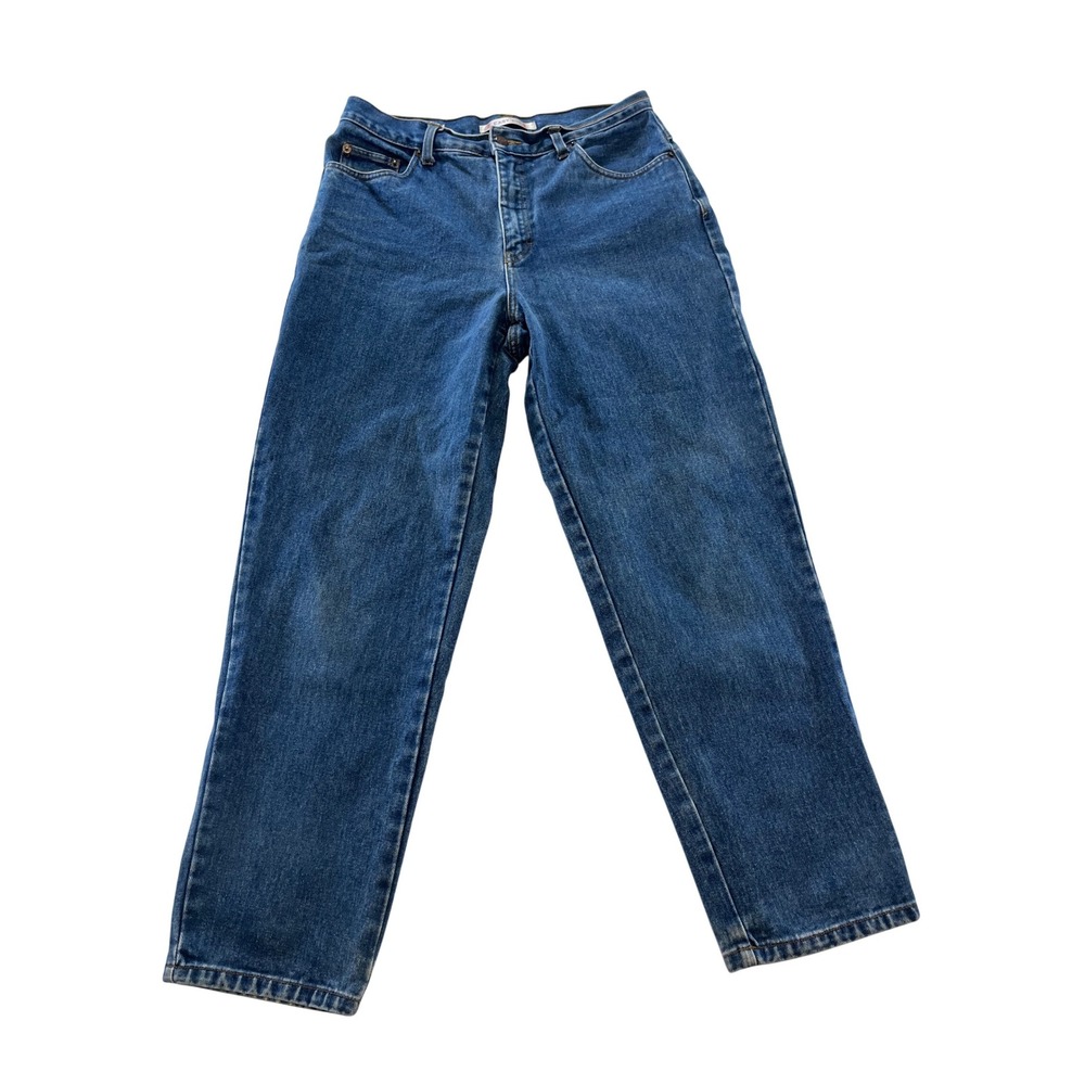 Bill Blass Easy Fit Jeans Women's‎ Size 10P Petite Blue Denim High Rise